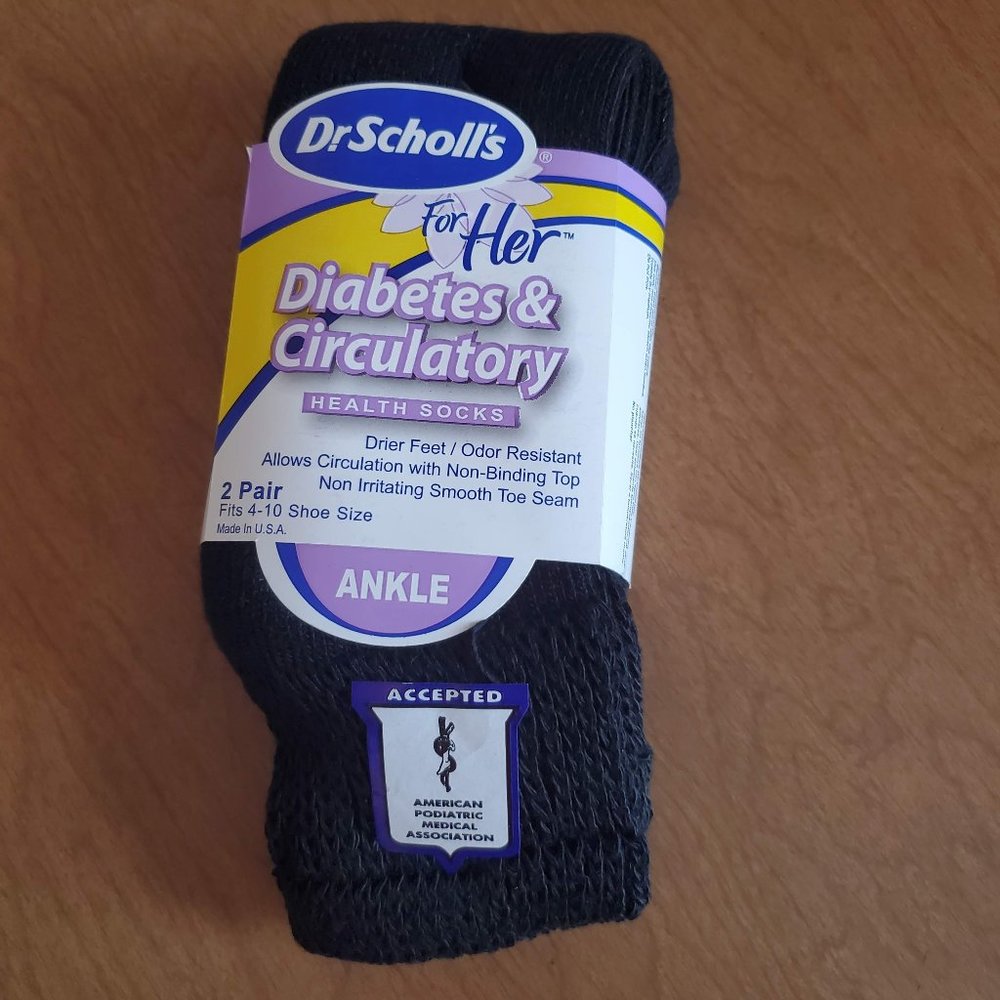 NWT! Dr Scholls Diabetes & Circulatory Socks, 4-10